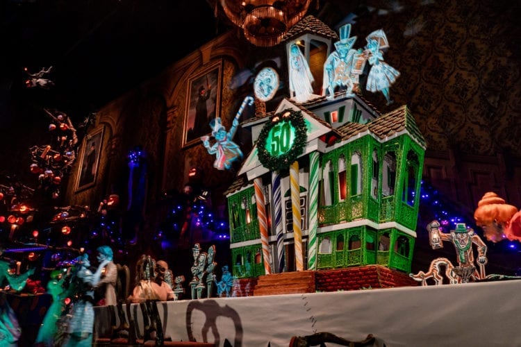 Haunted Mansion Holiday 50th Anniversary Gingerbread House at Disneyland Park