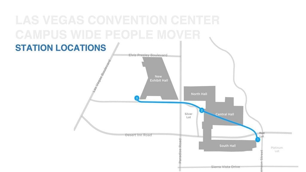 The Boring Company People Mover Map