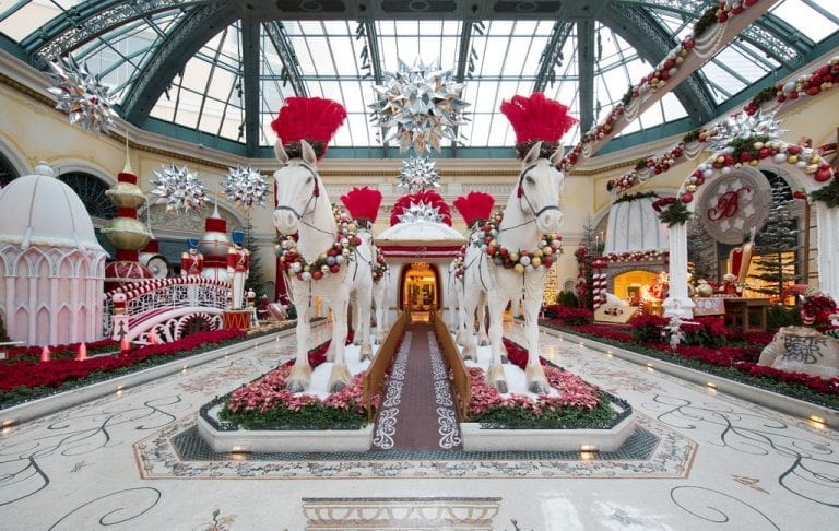 Queen Bellissima’s Holiday Display at Bellagio’s Conservatory