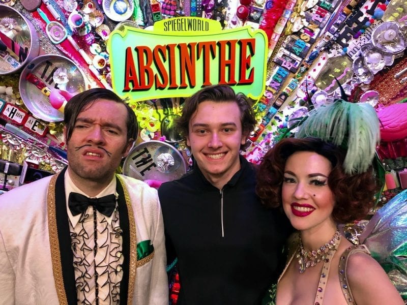 Cody Glass Attends Absithe