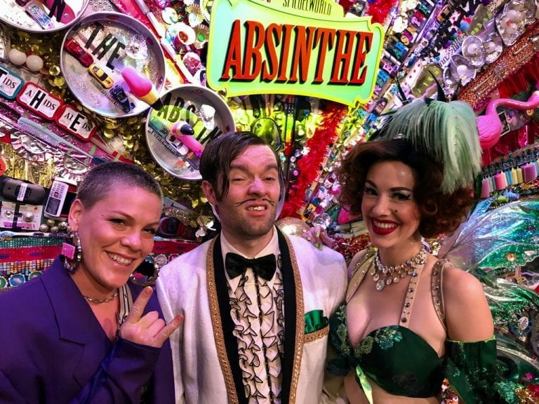 Pink & Cody Glass Attend ABSINTHE at Caesars Palace