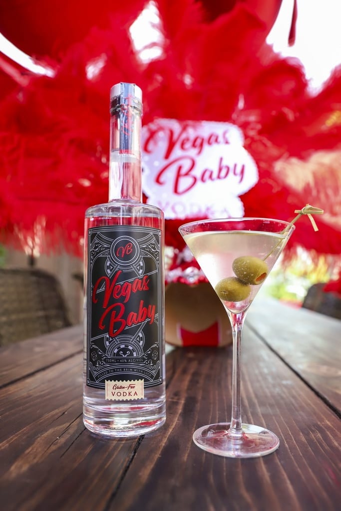 Vegas Baby Vodka with Martini