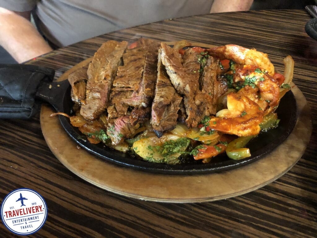 Shrimp & Steak Combo - Fajita Platter at El Dorado Cantina