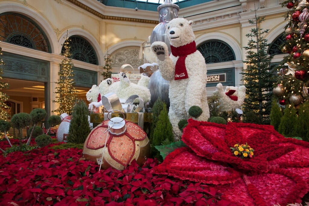Bellagio Conservatory Winter Display 2020 - West Bed