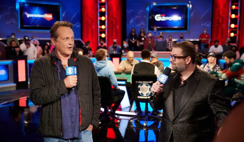 Vince Vaughn And Jack Effel at World Series of Poker