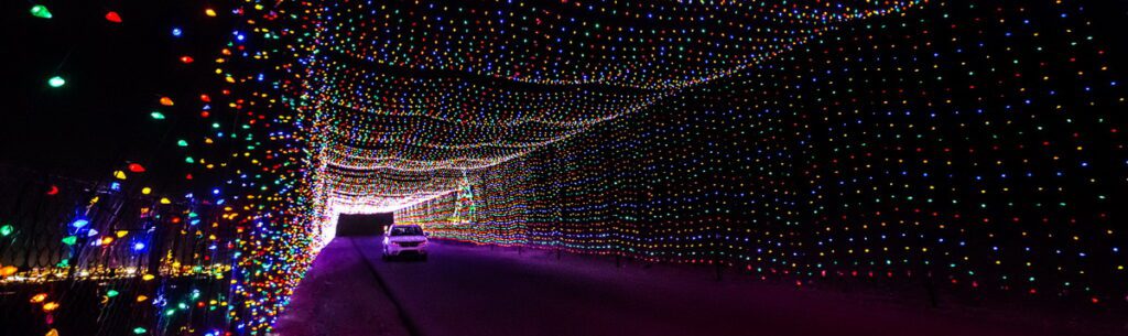 Glittering Lights at Las Vegas Motor Speedway  during the Christmas Holidays 
