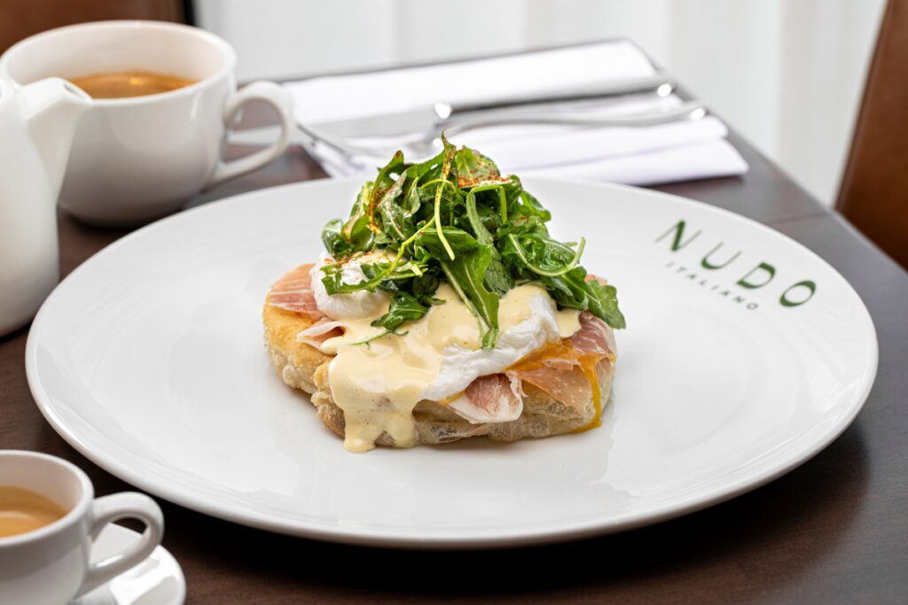 Prosciutto Benedict at Nudo Italiano