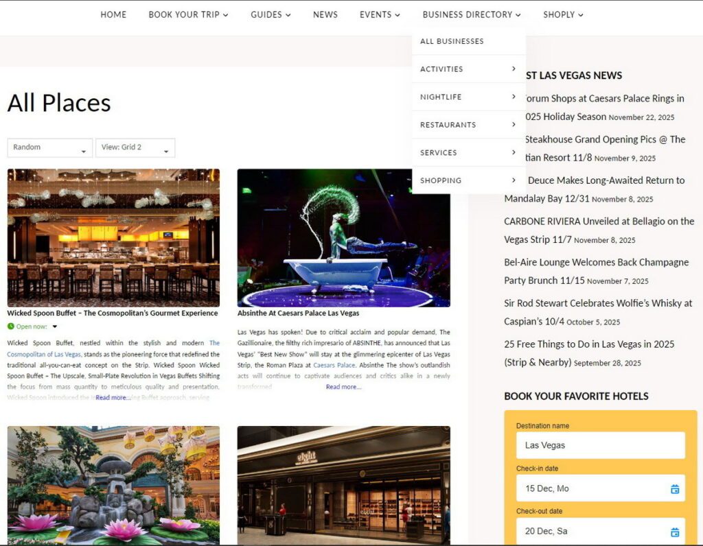 Travelivery Business Directory