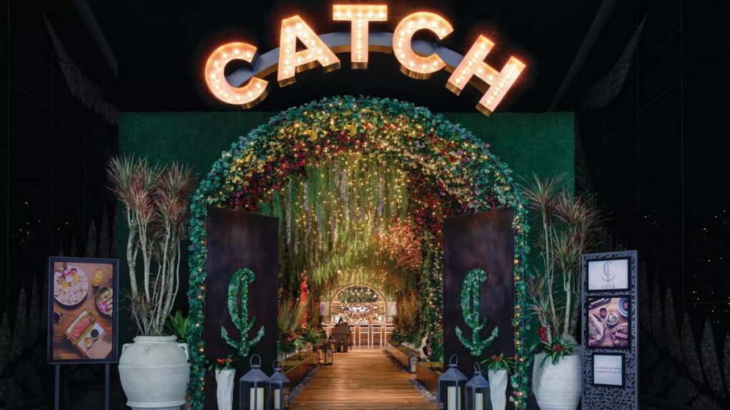 Inside the dining room at Catch, a luxury restaurant on the Las Vegas Strip