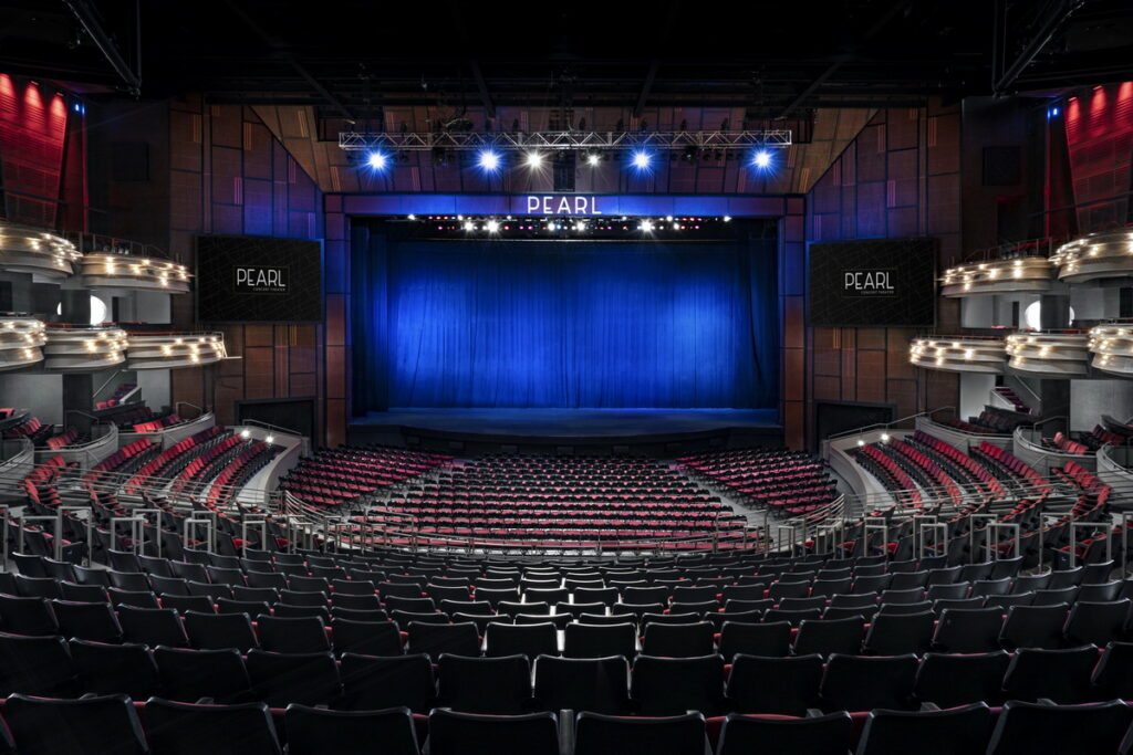 The stage at the Pearl Concert Theater inside the Palms Casino Resort Las Vegas.