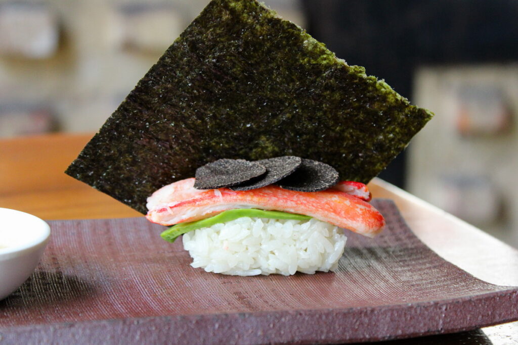 Dine with a Purpose - Truffle Crab Sushi