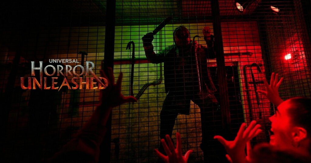 Themed haunted house interior at Universal Horror Unleashed inside AREA15