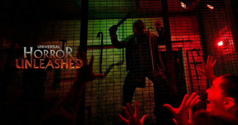 Themed haunted house interior at Universal Horror Unleashed inside AREA15