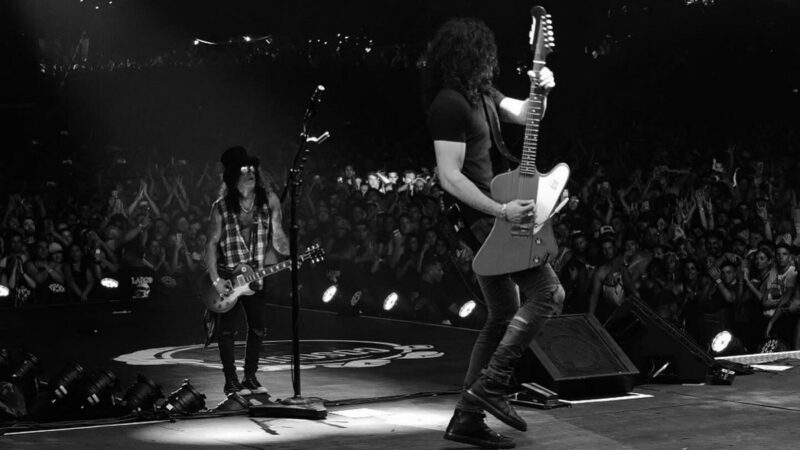 Frank Sidoris on Stage with Slash