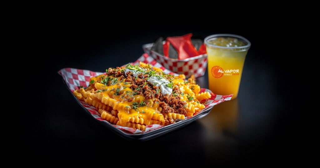 Asada Fries - Al Vapor Street Tacos at Palms